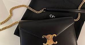 Celine Triomphe wallet on chain unboxing + comparison to Chanel wallet on chain (WOC)