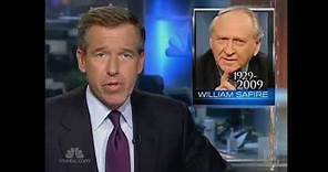 William Safire: News Report of His Death - September 27, 2009
