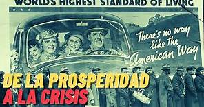 Los felices años 20 en Estados Unidos y la crisis de económica de Wall Street de 1929