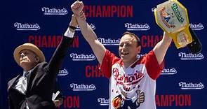 Flashback: Joey Chestnut downs 63 hot dogs for 15th title