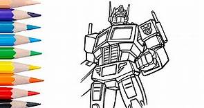 OPTIMUS PRIME | Transformers Coloring Page