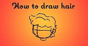 How to Draw Cartoon Hair!