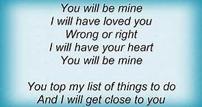 Faith Hill - You Will Be Mine Lyrics