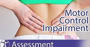 Lumbar Motor Control Impairment (MCI) | Symptoms, Assessment and Diagnosis