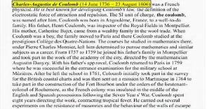 COULOMB, charles-augustin (1736-1806) biography