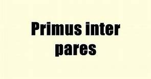 Primus inter pares