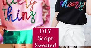 Easy DIY script/ word sweater! I’ve been seeing these everywhere from Queen of Sparkles to Lingua Franca, and I just had to try to make one for the Baylor football game. (Sic em bears!) It was super fun, and I actually threw it together the night before the game, so it wasn’t too time consuming. 🧵🪡🌻🧸🏈 . . . . . #diyproject #diy #sweaterweather #sweater #script #cursive #scriptsweater #wordsweatshirt #sweaterwithword #sewing #sewingtiktok #sewtok #knitting #knittok #knittingtiktok #crocheter