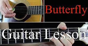 Butterfly - Guitar Lesson Tutorial - Weezer