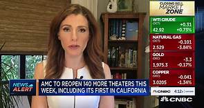 AMC will reopen 70% of US theaters by Friday, including first in California