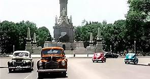 Mexico City 1940s in color [60fps,Remastered] w/sound design added
