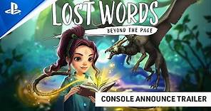 Lost Words: Beyond the Page – Release Date Trailer | PS4