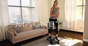 Sunny Health & Fitness Home Cardio Portable Stand-up Magnetic Elliptical Trainer Machine