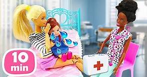 I migliori video con i giocattoli Barbie. I figli delle bambole Barbie non vogliono studiare