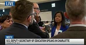 U.S. Deputy Secretary of Education speaking in Charlotte