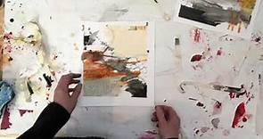 Abstract Painting Demo - Working with Ink and Mixed Media