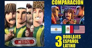 Metegol [2013] Comparación de 3 Doblajes Latinos | Idioma Original y Redoblajes | Español Latino