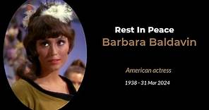 "Star Trek" Actress Barbara Baldavin Dies at 85
