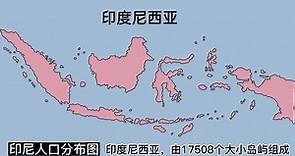 印尼人口分布图#地图 #知识