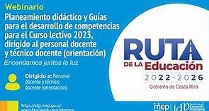 Guías para el desarrollo de competencias y planeamiento didáctico 2023, docente y técnico docente