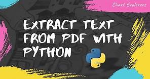 Extract Text from PDF with Python