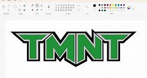 How to draw the Teenage Mutant Ninja Turtles logo using MS Paint | How to draw on your computer