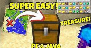 How to find BURIED TREASURE in Minecraft EASILY! (Bedrock /Java) | 1.20 Map Trick | Minecraft Tricks