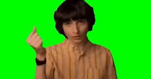 Finn Wolfhard Snapping Fingers Meme (HD GREEN SCREEN)