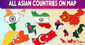 Map of All Asian Countries | Guess The Country | Geography Challenge Quiz