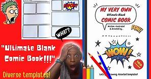 HOW to MAKE YOUR OWN COMICS - The BEST Blank Comic Book! For aspiring comic artists
