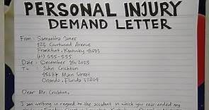 How To Write A Personal Injury Demand Letter Step by Step Guide | Writing Practices
