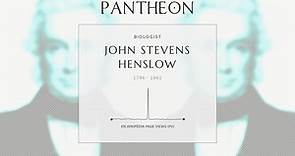 John Stevens Henslow Biography - British botanist, geologist, and priest (1796–1861)