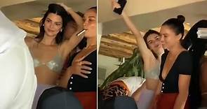 Shanina Shaik parties with supermodel Kendall Jenner in Mykonos