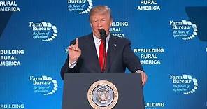 President Donald Trump speaks at American Farm Bureau Federation's convention | ABC News