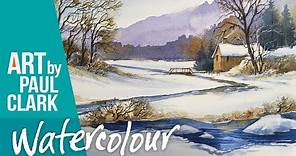 How to paint a snow scene in watercolour - No.2