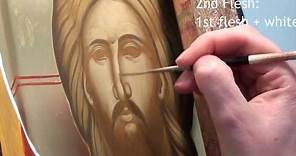 Iconography Tutorial: Painting the Face of Christ