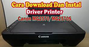 Cara Instal Driver Printer Canon MG2570s/MG2570 tanpa cd