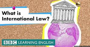 What is international law? An animated explainer