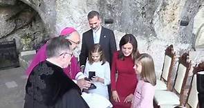 King Felipe, Queen Letizia, Princess of Asturias and Infanta Sofía in Principality Asturias