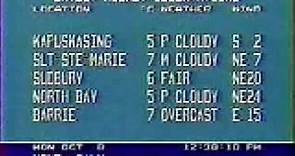 The Weather Network Timmins Mon Oct 8, 1990