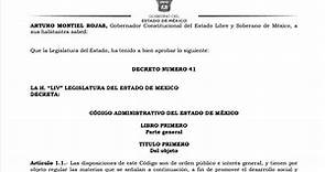 Código Administrativo del Estado de México en PDF – Unión EDOMEX
