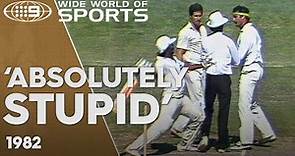 Dennis Lillee almost starts fight with Miandad on field - 1981 | Wide World of Sports