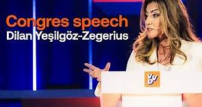Speech van Dilan Yeşilgöz-Zegerius op ons congres.
