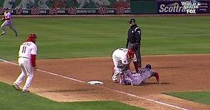 Cardinals walk off on obstruction call in Game 3 of the World Series