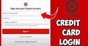 Login Target Credit Card: Target Credit Card Sign in | Activate Target Credit Card