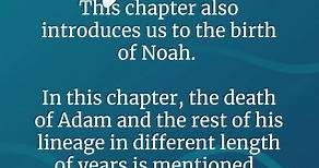Genesis 5 Chapter Summary: The Generations of Adam