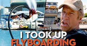 Mike Rowe Attempts Flyboarding and it Goes as You'd Expect | Somebody's Gotta Do It