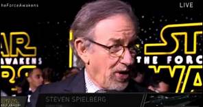 Steven Spielberg Interview - Star Wars The Force Awakens Red Carpet