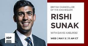 British Chancellor of the Exchequer Rishi Sunak