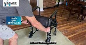 ProBasics Transport Wheelchair - Unboxing, Assembly, and Review