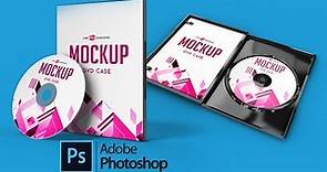 DVD Cover Mockup in Photoshop Psd File || DVD Cover Psd Template Free